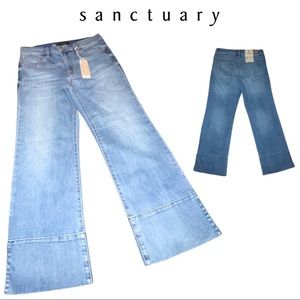 Sanctuary Jeans in Blue Horizon w Opening at Bottom Hem